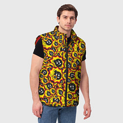 Мужской жилет Serious Sam logo pattern, цвет: 3D-красный — фото 2