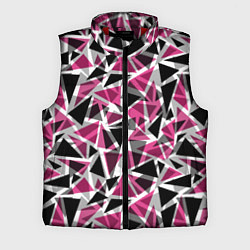 Мужской жилет Геометрический абстрактный узор в вишнево серых и, цвет: 3D-красный