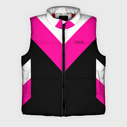 Мужской жилет FIRM черный с розовой вставкой