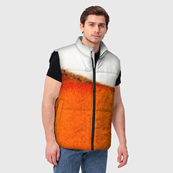 Мужской жилет Тёмное пиво, цвет: 3D-черный — фото 2