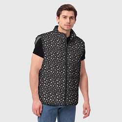 Мужской жилет Звёзды большие и маленькие, цвет: 3D-светло-серый — фото 2