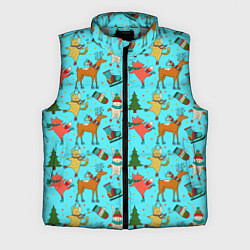 Мужской жилет Animals on the rink, цвет: 3D-светло-серый