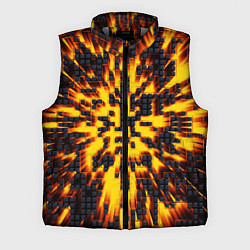 Мужской жилет Неоновый взрыв - яркое свечение, цвет: 3D-светло-серый