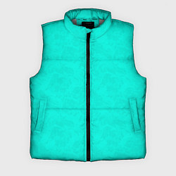 Мужской жилет Яркий бирюзовый текстурированный
