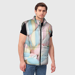 Мужской жилет Маршмелллоу паттерн, цвет: 3D-светло-серый — фото 2