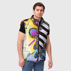 Мужской жилет Василий Кандинский Абстрактная композиция, цвет: 3D-красный — фото 2