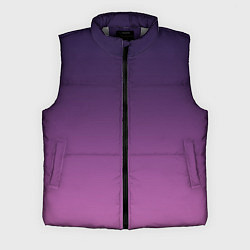 Мужской жилет Пурпурный-лиловый градиент, цвет: 3D-светло-серый