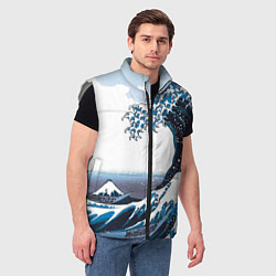 Мужской жилет Цунами в Японии, цвет: 3D-светло-серый — фото 2