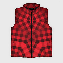 Мужской жилет Красно-черный геометрический узор, цвет: 3D-черный