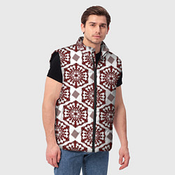 Мужской жилет Ромб и орнамент, цвет: 3D-черный — фото 2