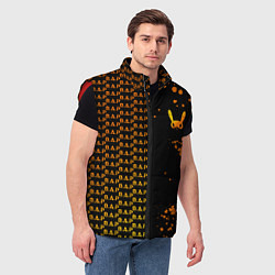 Мужской жилет B A P half pattern, цвет: 3D-красный — фото 2