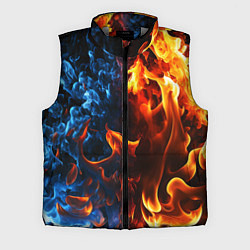 Мужской жилет Битва огней - два пламени, цвет: 3D-светло-серый