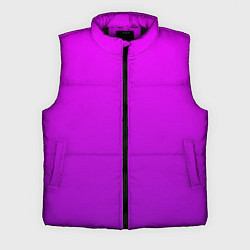 Мужской жилет Ярко-фиолетовый градиент, цвет: 3D-черный