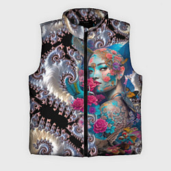 Мужской жилет Japanese beauty - irezumi, цвет: 3D-черный