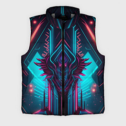 Мужской жилет Кибернетический узор дракона, цвет: 3D-светло-серый