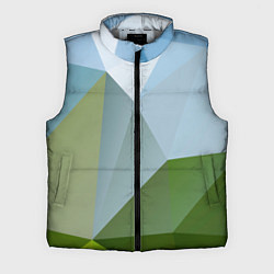 Мужской жилет Геометрические соединения фигур, цвет: 3D-светло-серый