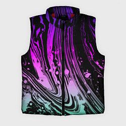 Мужской жилет Неоновые цвета брызги краски гранжевая текстура, цвет: 3D-красный