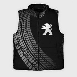 Мужской жилет Peugeot tire tracks, цвет: 3D-черный