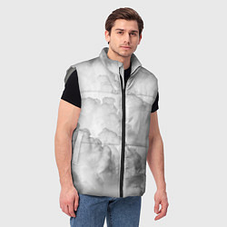 Мужской жилет Пористые облака, цвет: 3D-светло-серый — фото 2