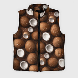 Мужской жилет Сочная текстура из кокосов, цвет: 3D-черный