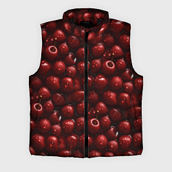 Мужской жилет Сочная текстура из вишни, цвет: 3D-черный