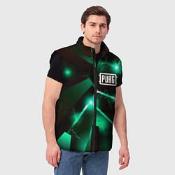 Мужской жилет PUBG разлом плит, цвет: 3D-черный — фото 2