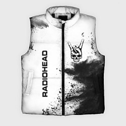 Мужской жилет Radiohead и рок символ на светлом фоне