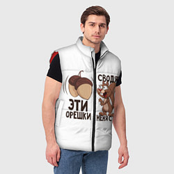 Мужской жилет ОреШки Сводят с Ума, цвет: 3D-красный — фото 2