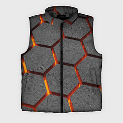 Мужской жилет Металлические плиты и лава
