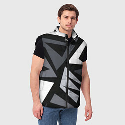 Мужской жилет Геометрический камуфляж, цвет: 3D-черный — фото 2