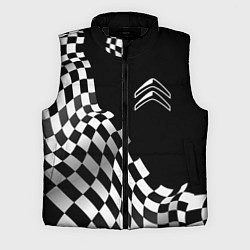 Мужской жилет Citroen racing flag, цвет: 3D-черный