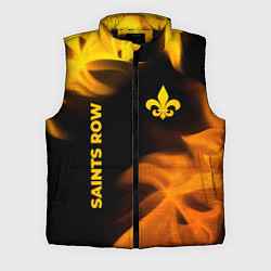 Мужской жилет Saints Row - gold gradient: надпись, символ, цвет: 3D-черный