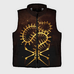 Мужской жилет Subnautica скелет морского чудовища, цвет: 3D-светло-серый