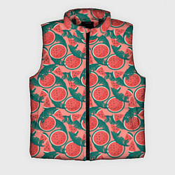 Мужской жилет Летний паттерн с арбузами