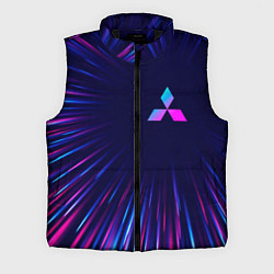 Мужской жилет Mitsubishi neon speed lines, цвет: 3D-черный