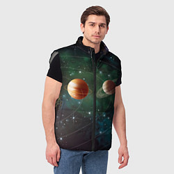 Мужской жилет Планетная система, цвет: 3D-светло-серый — фото 2