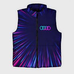 Мужской жилет Audi neon speed lines, цвет: 3D-черный