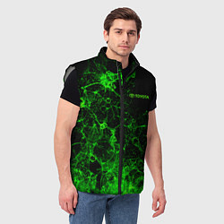 Мужской жилет Toyota sign, цвет: 3D-светло-серый — фото 2