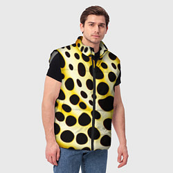 Мужской жилет Текстура леопарда, цвет: 3D-светло-серый — фото 2