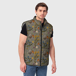 Мужской жилет Малиновки и зверобой, цвет: 3D-светло-серый — фото 2