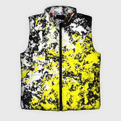 Мужской жилет Белая и жёлтая краска, цвет: 3D-красный