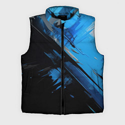 Мужской жилет Черно-синяя краска, цвет: 3D-черный