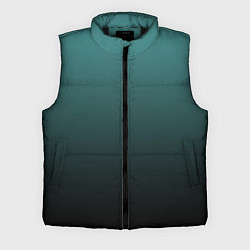 Мужской жилет Градиент зелено-черный