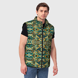 Мужской жилет Мозаика из самоцветов, цвет: 3D-черный — фото 2