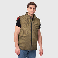 Мужской жилет Фантазия в хаки, цвет: 3D-красный — фото 2