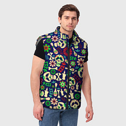 Мужской жилет Мексиканский карнавал - Carnaval Mexicano, цвет: 3D-светло-серый — фото 2