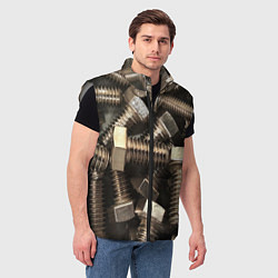 Мужской жилет Болты, цвет: 3D-светло-серый — фото 2