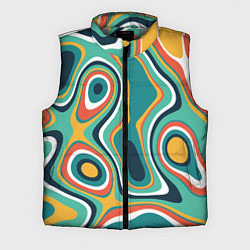 Мужской жилет Разлитая краска разводами, цвет: 3D-светло-серый