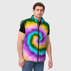 Мужской жилет Тай дай стиль, цвет: 3D-светло-серый — фото 2