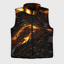 Мужской жилет Black gold texture